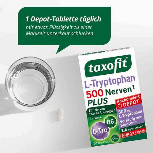 Taxofit L-Tryptophan 500 Tabletten - 3