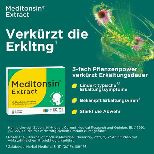 Meditonsin Extract Junior pflanzl.Erk&auml;ltungstabletten  - 8