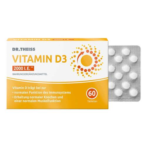 Dr. Theiss Vitamin D3 Tabletten 2000 I.E. - 1
