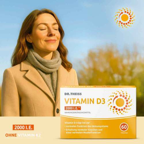Dr. Theiss Vitamin D3 Tabletten 2000 I.E. - 2