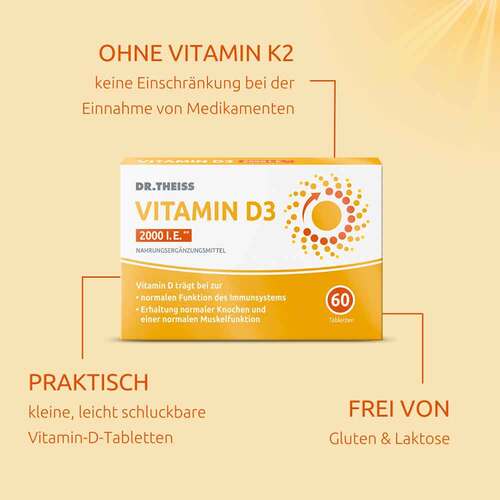 Dr. Theiss Vitamin D3 Tabletten 2000 I.E. - 4