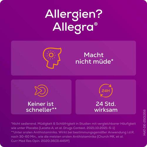 Allegra Allergietabletten 20 mg Tabletten Dose - 3