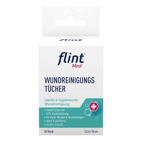Flint Med Wundreinigungstücher steril 12,5x18 cm - 1