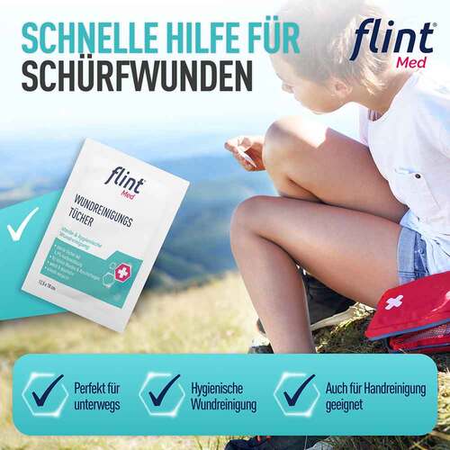 Flint Med Wundreinigungstücher steril 12,5x18 cm - 4