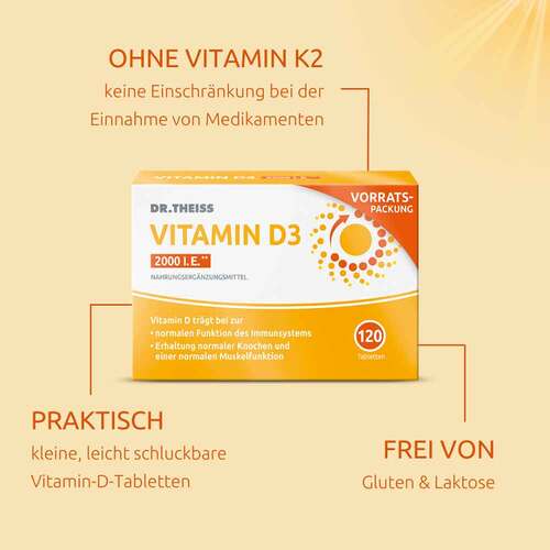 Dr. Theiss Vitamin D3 Tabletten 2000 I.E. - 4