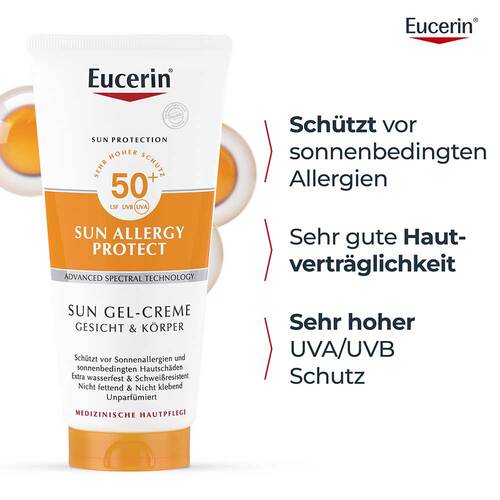 Eucerin Sun Allergie Gel LSF 50 + - 3