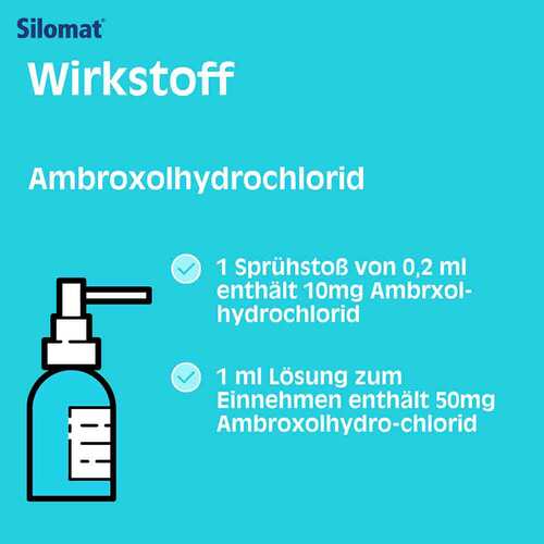 Silomat Hustenlöser Ambroxol 10mg / Sprü.Lösung zum Einnehmen - 8