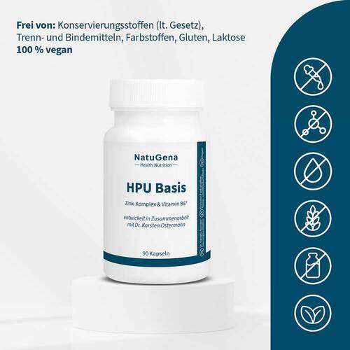 HPU Basis Zink-Komplex + Vitamin B6 + Mangan vegan Kapseln - 2