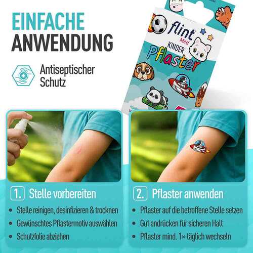 Flint Med Kinder Pflaster 13x22mm hypoallergen sens. - 5