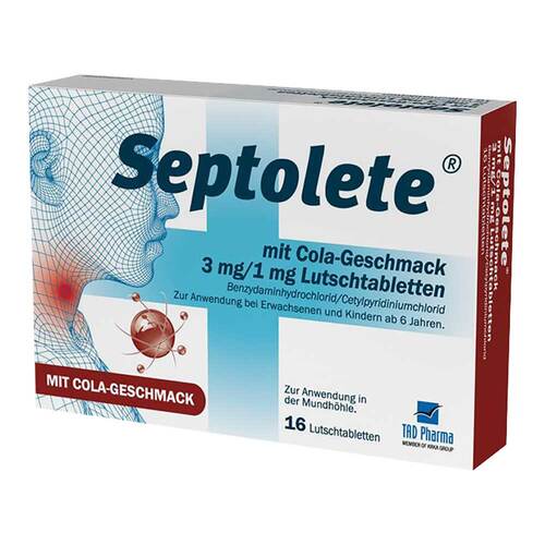 Septolete mit Cola-Geschmack 3mg / 1mg Lutschtabletten - 2