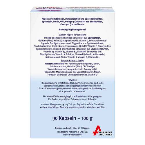 Doppelherz Zellschutz Plus Spermid. + Q10 + Taurin + OPC - 3