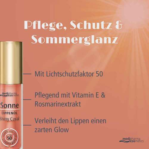 Sonne Lippenöl shiny coral LSF 50 - 4