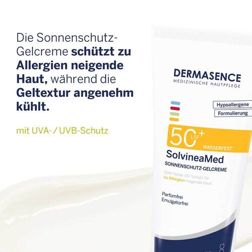 Dermasence SolvineaMed Sonnenschutz-Gelcreme LSF 50+ - 6