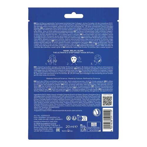 Weleda Exo Boost Collagen Tuchmaske blauer Enzian - 2