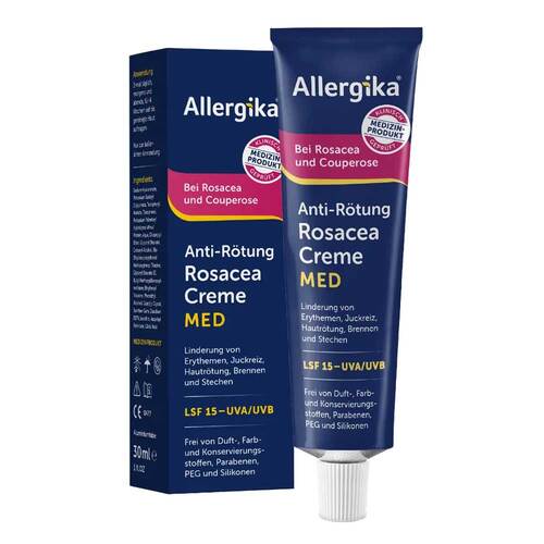 Allergika Anti-Rötung Rosacea Creme Med - 1