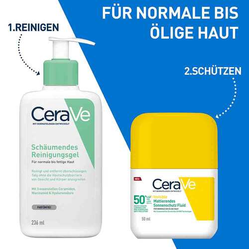 Cerave Sonnenschutz Fluid Invisi.mattier.SPF 50 + - 4