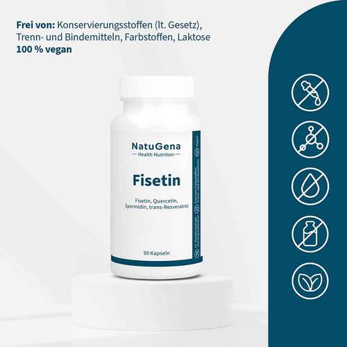 Fisetin + Quercetin + Spermidin + Vitamin B3 vegan Kapseln - 3