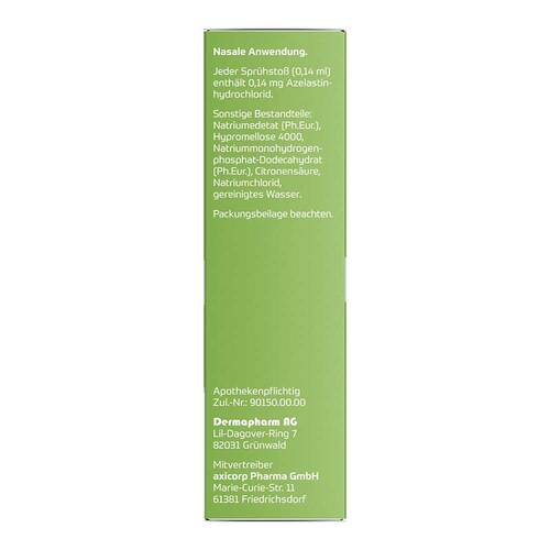 Azelastin axicur 1 mg / ml Nasenspray L&ouml;sung - 2