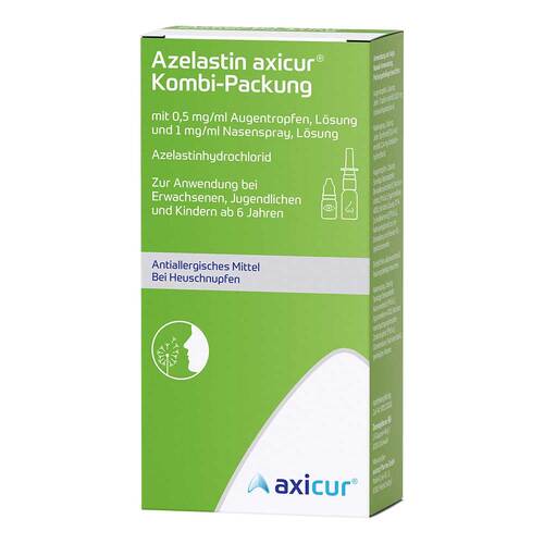 Azelastin axicur Kombi-Pack.0,5mg / ml AT + 1mg / ml NS - 2