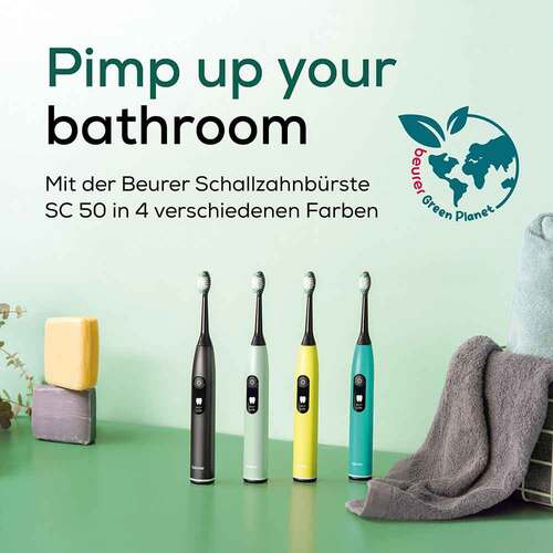 Beurer SC50 elek.Schallzahnb&uuml;rste splashy lemon - 8