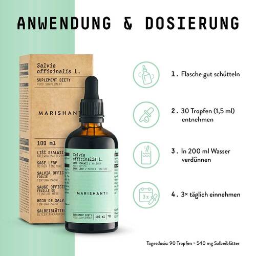 Salbei Extrakt Kr&auml;uter Tropfen alkoholfrei - 3