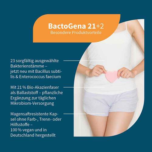 Bactogena 21 + 2 Bakterienkulturen vegan Kapseln - 2