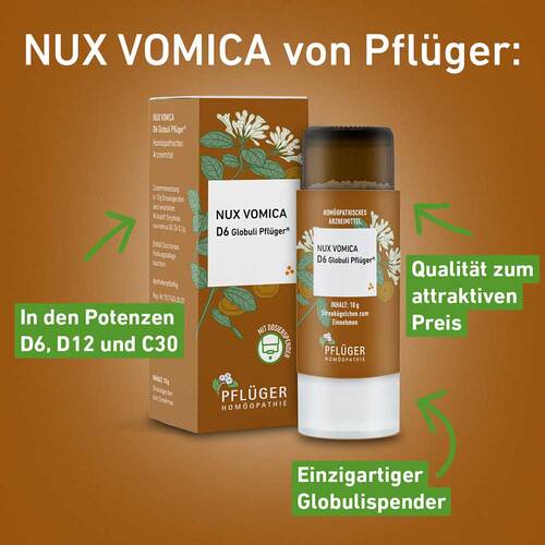 Nux vomica C 30 Globuli Pflüger Globulispender - 2