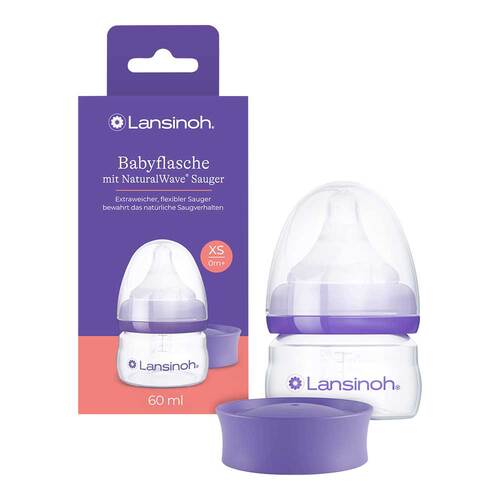 Lansinoh Babyflasche &amp; Naturalwave Sauger XS 60 ml - 1
