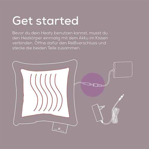 Beurer HK77 Heaty Akku-Heizkissen lavender-lilac - 6