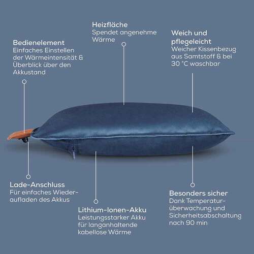 Beurer HK77 Heaty Akku-Heizkissen obsidian-blue - 5