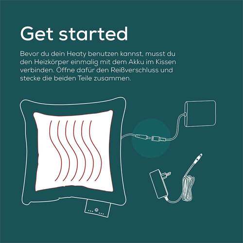 Beurer HK77 Heaty Akku-Heizkissen celestial-green - 6