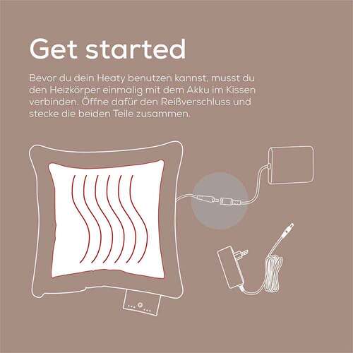 Beurer HK77 Heaty Akku-Heizkissen smokey-taupe - 6