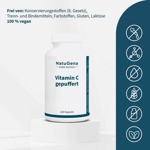 Vitamin C Gepuffert hochdos. + Magnesium vegan Kapseln - 2