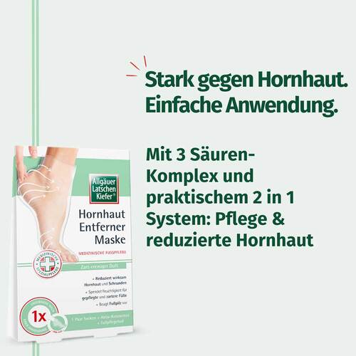 Allgäuer Latschenkiefer Hornhaut Entferner Maske Cremig - 3