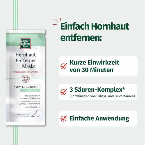 Allgäuer Latschenkiefer Hornhaut Entferner Maske Cremig - 5