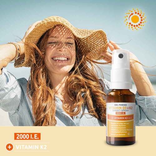 Dr. Theiss Vitamin D3 + K2 Direkt-Spray 2000 I.E. - 2
