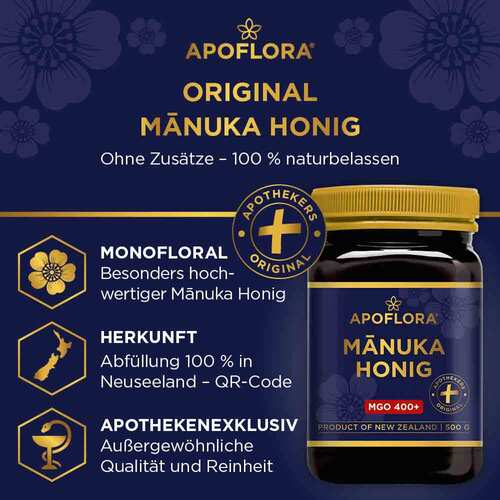 Manuka Apoflora Honig Mgo 400 + - 2