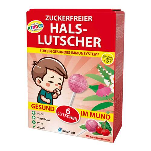 Miradent Halslutscher Kirsche zuckerfrei - 1