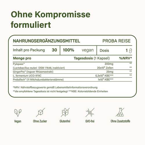 Nupure proba reise Magen Darm Komplett Kapseln - 3