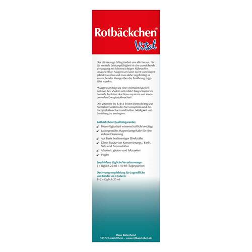 Rabenhorst Rotbäckchen Vital Magnesium Saft - 2