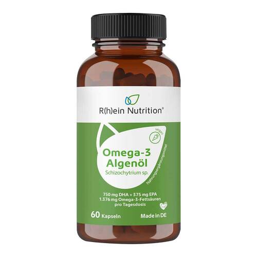 Omega-3 Algenöl mit DHA + EPA hochdosiert & vegan Kapseln - 1