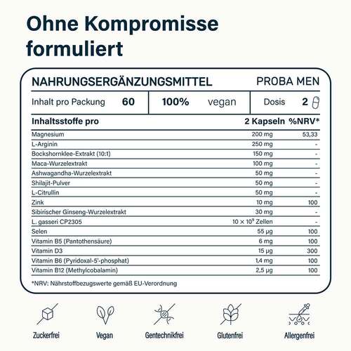Nupure proba men Triple Komplex Pro Magnesium Kapseln - 3