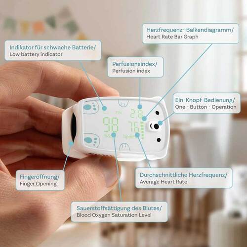 Pulox PO-235 Finger-Pulsoximeter für Kinder - 2