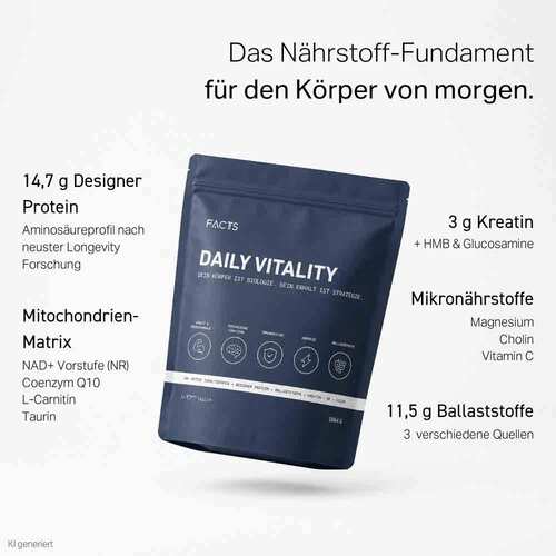 Facts Daily Vitality Ballastst.mit Protein & Kreatin - 3