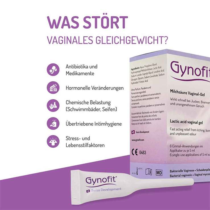 Gynofit Vaginal Gel a.Bas.v.Milchsäure + Glycoge - 3