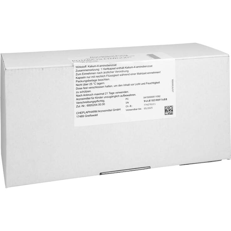 Potaba Glenwood Kapseln 500 mg 3X240 St auf E-Rezept kaufen | APONEO