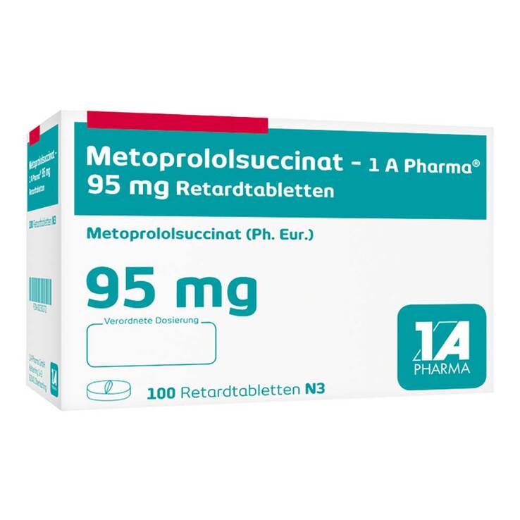 Metoprololsuccinat 1A Phar.95 Retardtabletten - 1