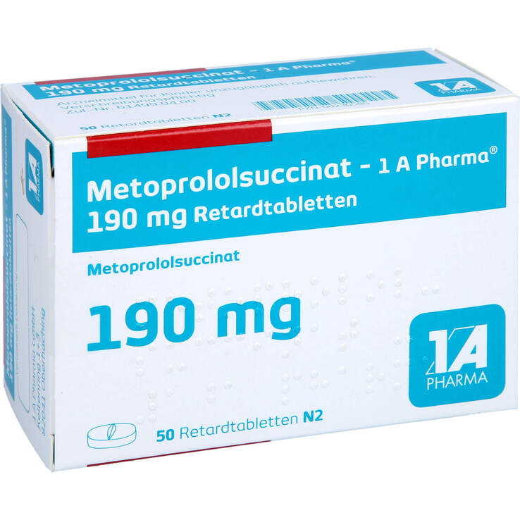 Metoprololsuccinat 1A Phar.190 Retardtabletten - 1