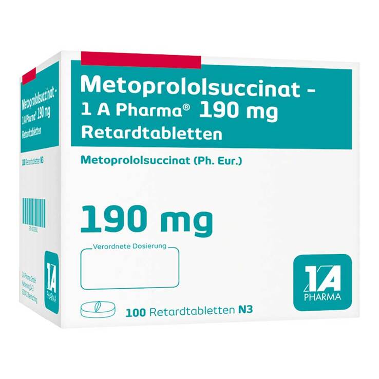 Metoprololsuccinat 1A Phar.190 Retardtabletten - 1