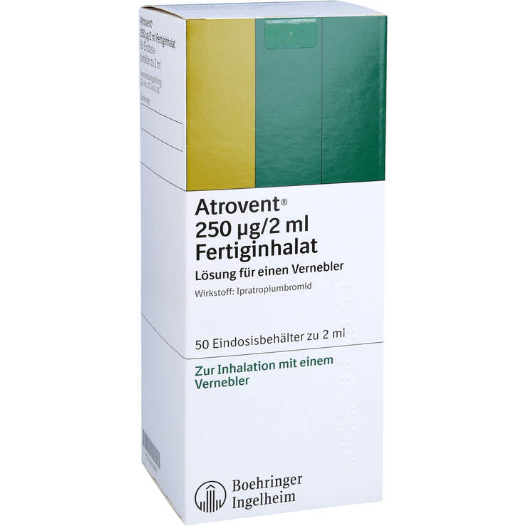 Atrovent 250 µg / 2 ml Fert.Inhalation Eindosisbehält. 50X2 ml auf E ...